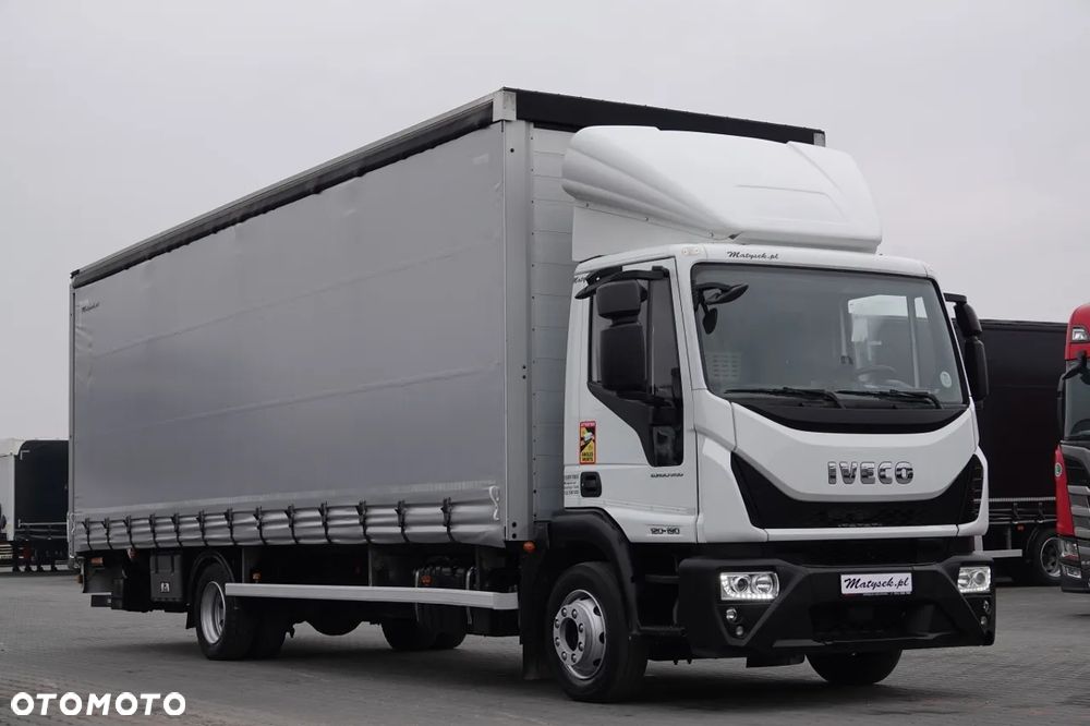 Iveco EUROCARGO / 12. 190 / FIRANKA - 8,5 m / SOLÓWKA / WINDA ZAŁADOWCZA / PO KONTRAKCIE SERWISOWYM / EURO 6 - 1