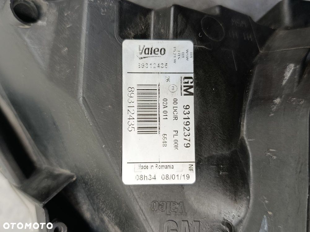 LAMPA PRZÓD LEWA BIXENON OPEL SIGNUM 93192379  13184052  4L0907391 89312436 - 9