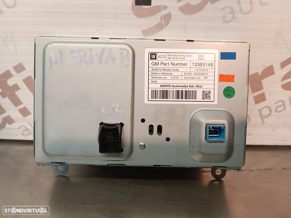 DISPLAY MULTIFUNÇÕES / NAVEGAÇÃO GPS OPELÇ INSIGNIA / MERIVA B 13363148 14799439 - 4