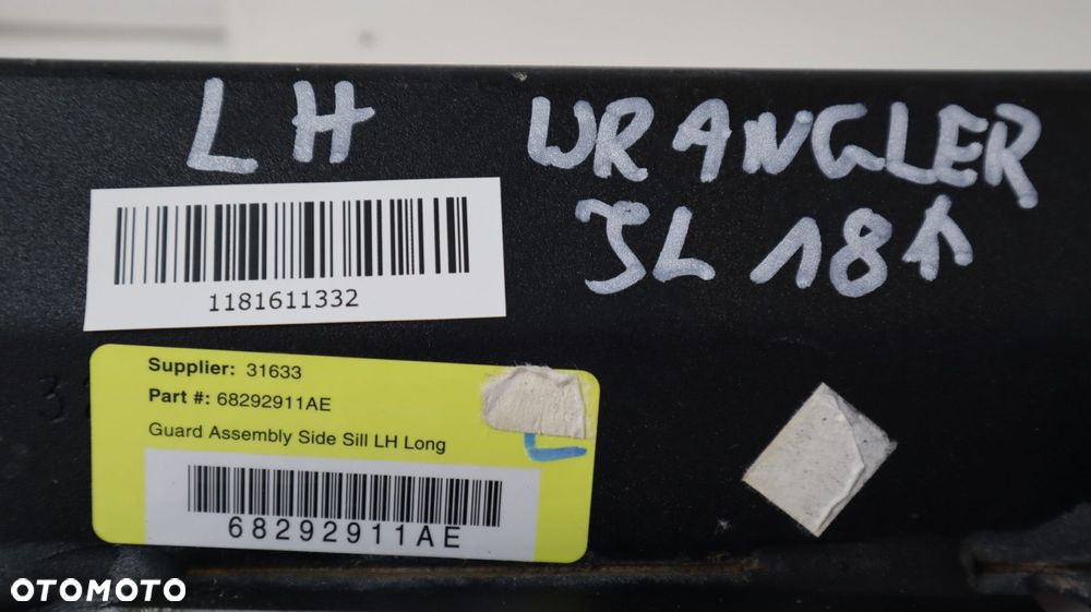 JEEP WRANGLER JL RUBICON 18- STOPIEŃ PRÓG LEWY 68292911AE - 11