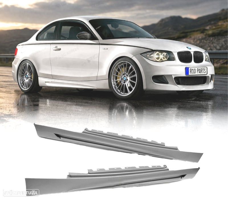 EMBALADEIRAS LATERAIS BMW E81 E82 E88 06-13 LOOK M PERFORMANCE - 1