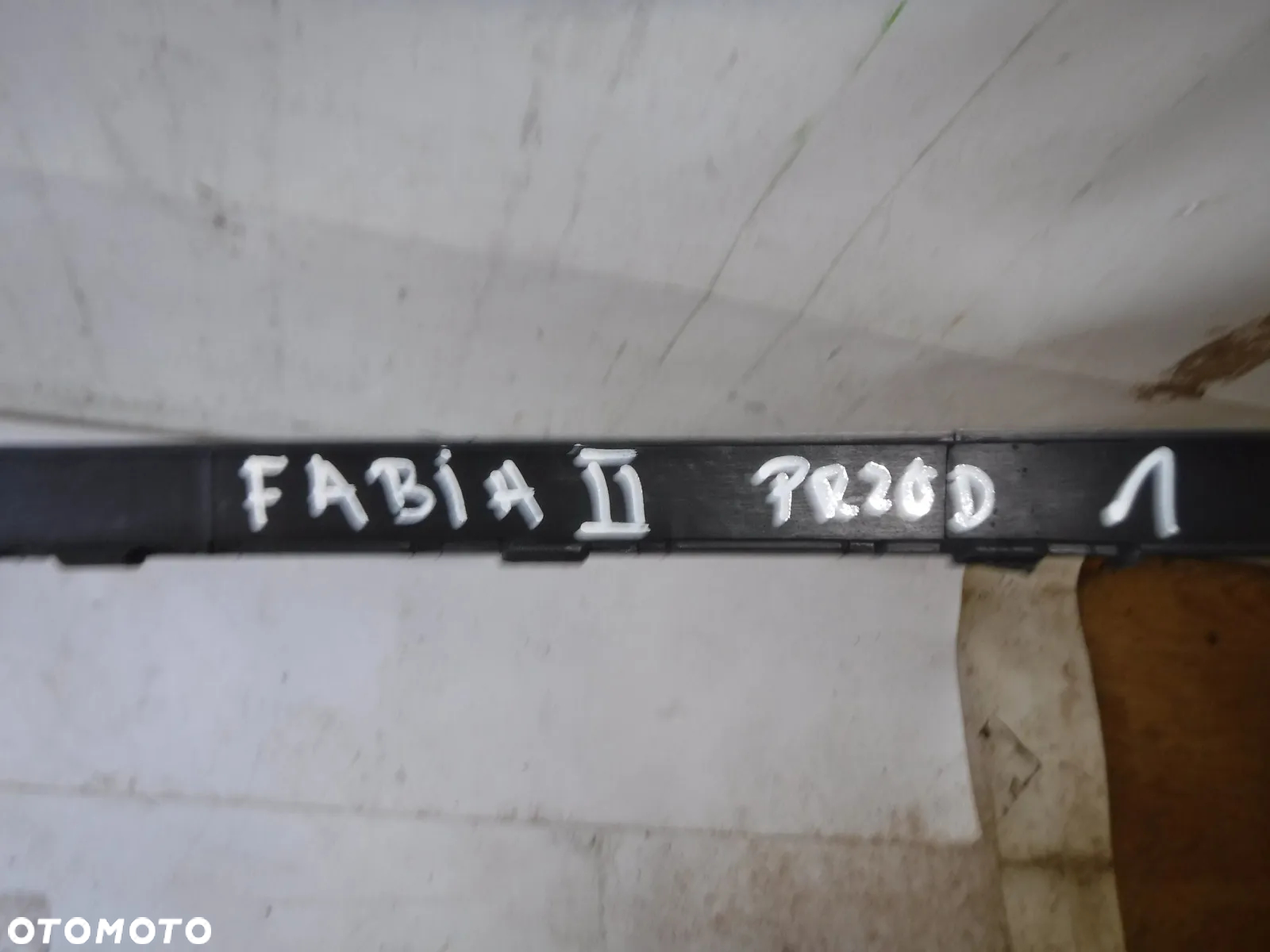 5j08070619b9 skoda fabia ii 2 spoiler dokładka hokej  zderzaka przód przedni - 2