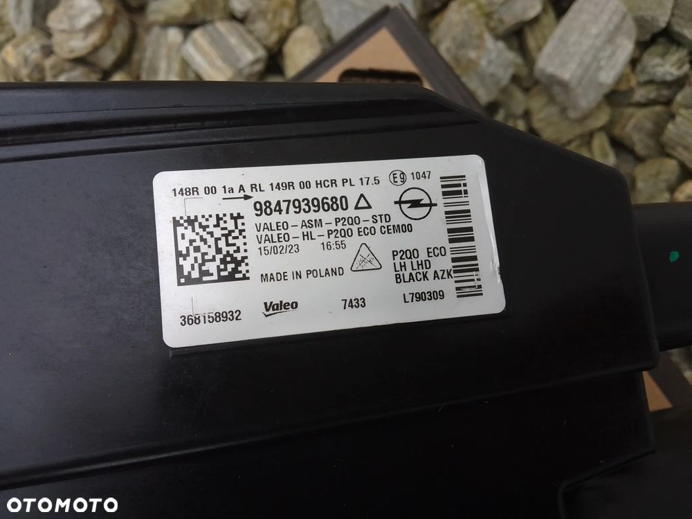 OPEL MOKKA II B Lampa Lewa FULL LED 9847939680 - 9