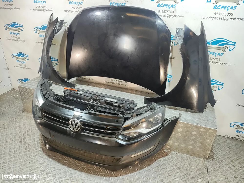 Frente Completa VW Volkswagen Polo V | MK5 - 6R | 6C - Parachoques | Parachoque | Grelha | Grelhas | Otica | Oticas | Guarda Lamas | Lama | Capo | Capot | Reforço | Fibra | Radiador | Ventilador | Radiadores | Para-choques - 1