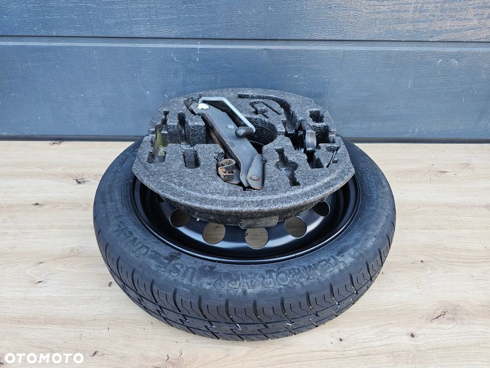 KOŁO DOJAZDOWE ZAPAS ZESTAW LEWAREK VOLKSWAGEN GOLF PASSAT JETTA CADDY SHARAN 16 CALI 5x112 ET25,5 - 10