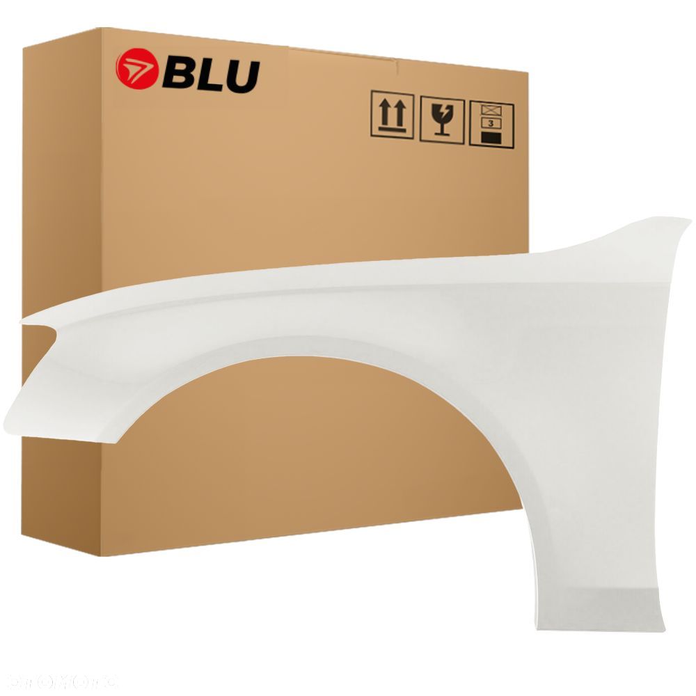 BLU Błotnik AUDI A4 B8 S4 LY9C lewy biały 07-11 przód IbisWeiss - 1