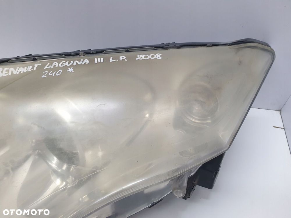 REFLEKTOR LAMPA PRZEDNIA PRAWA PRZÓD PRAWY RENAULT LAGUNA III 2008 ROK - 3