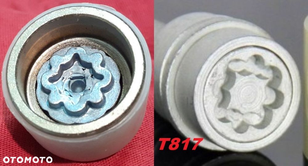 Nasadka zabezpieczająca Nakładka Adapter Złodziejka Do Śrub Audi (koniczynka) - 17