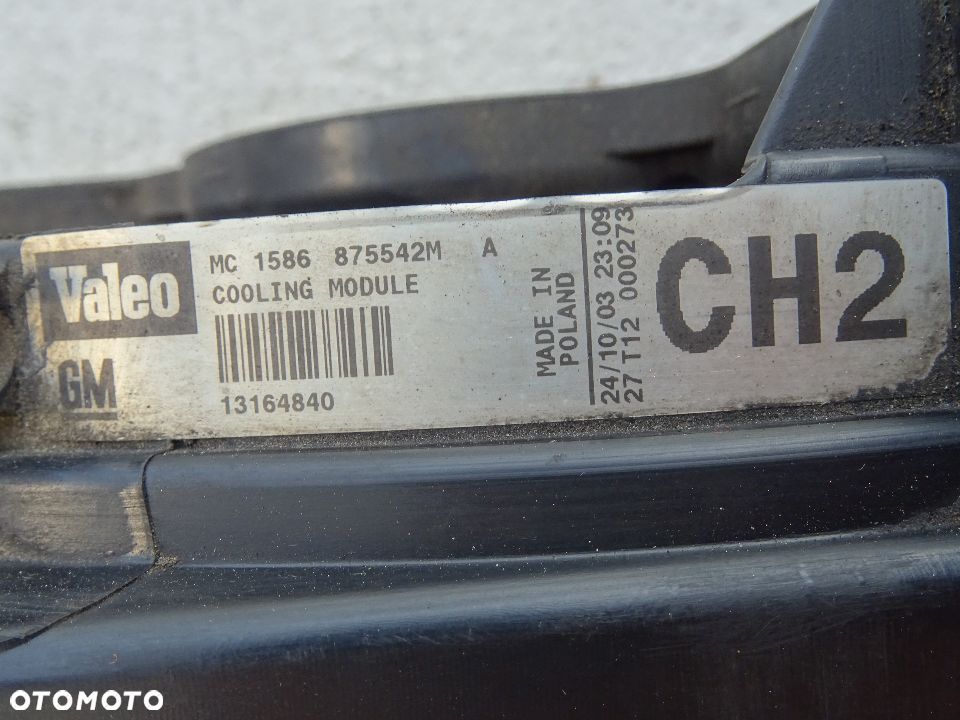 OPEL VECTRA C SIGNUM 3,2 V6  Z32SE WENTYLATORY CHŁODNICY MODUŁ WENTYLATORÓW WIATRAK - 8