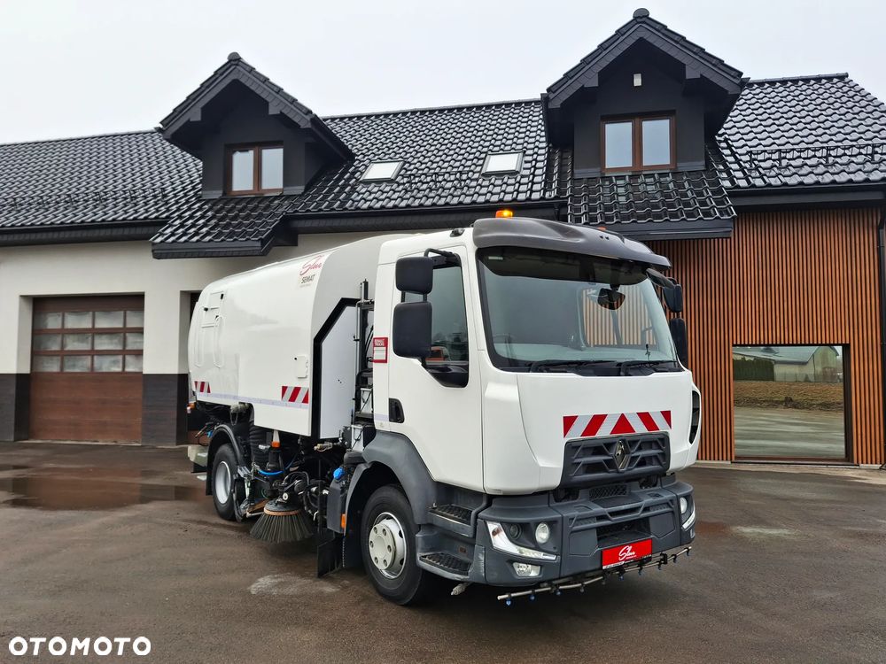 Renault D12 Midlum Zamiatarka SEMAT Zoeller FAUN Euro 6 Szczotki L/R Karcher Listwy Ciśnieniowe Mycie Jezdni PM 2.5 PM 10 2017r - 1