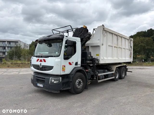 Renault Premium Lander 430 HIAB Hakowiec XP20 + HDS X-HIDUO 188 E-5 + kontener - 7