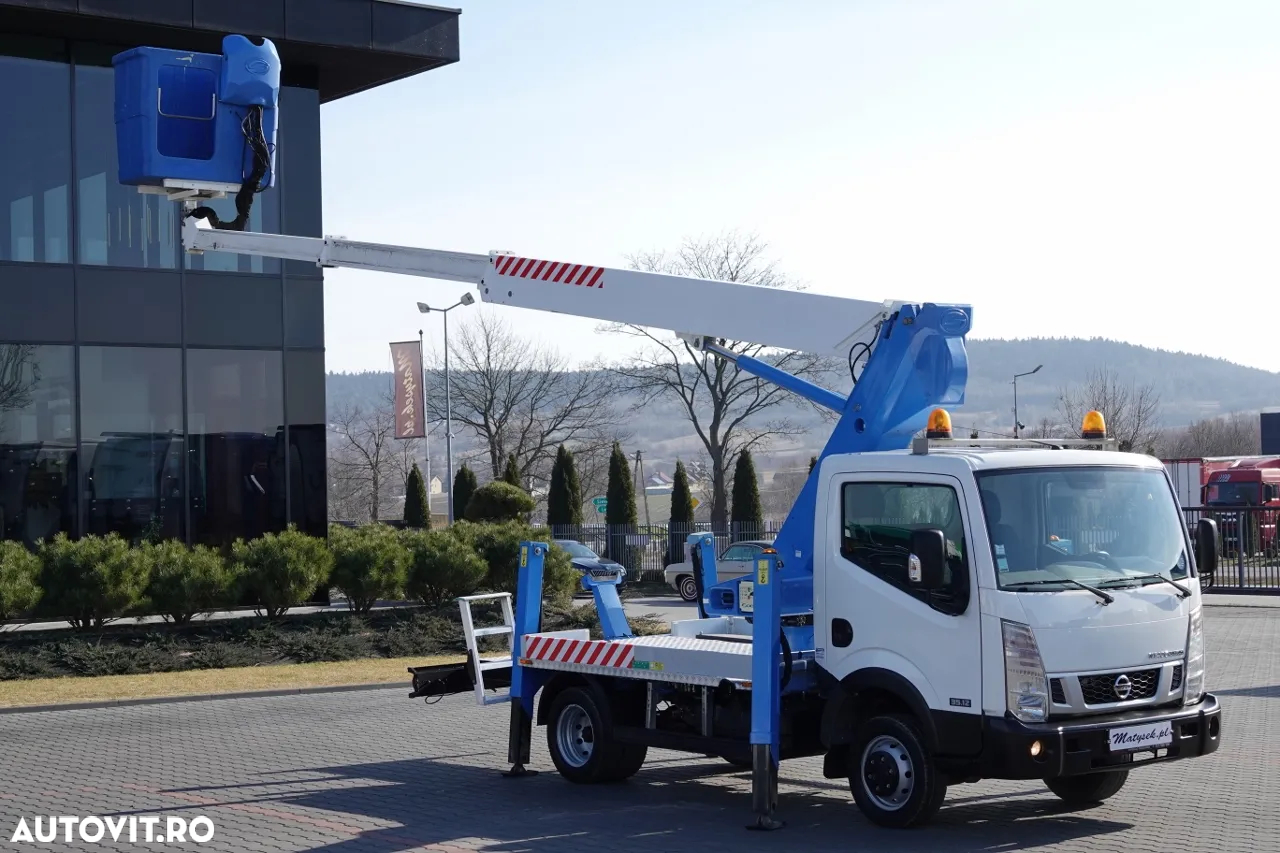 Renault CABSTAR NT 400 / LIFTING 18 METRI / SOCAGE T318 ridicator de cosuri / COS 2 PERSOANE - 225 kg / DUPA CONTRACTUL DE SERVICE - 2