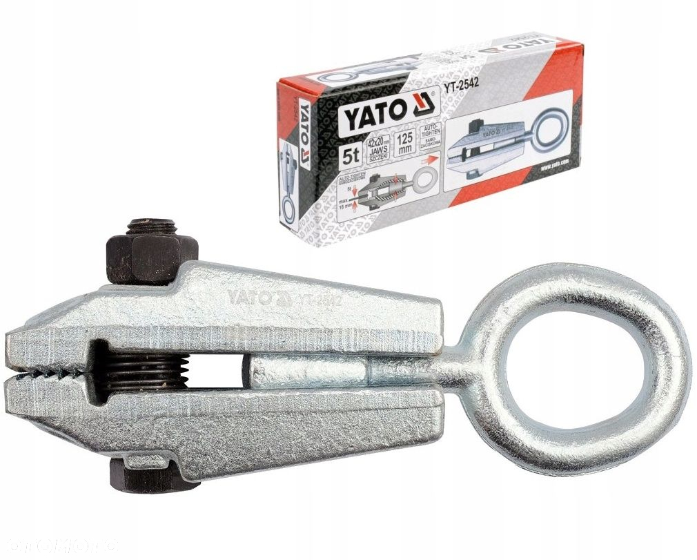 YATO KLAMRA BLACHARSKA SAMOZACISKOWA 5T KUTA ZE STALI WĘGLOWEJ C45 YT-2542 - 7
