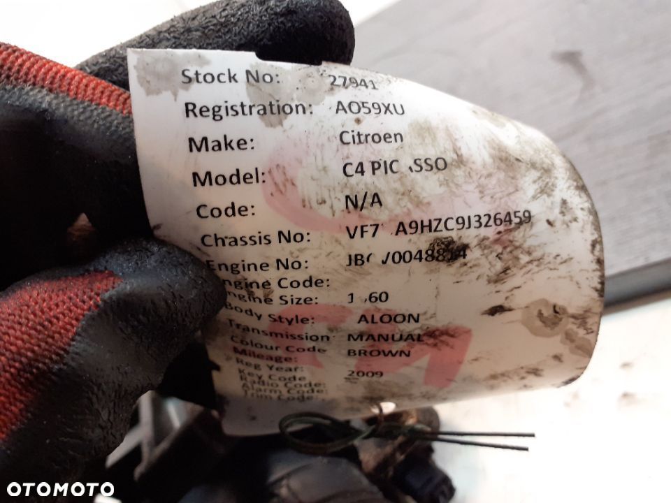 PRZEPUSTNICA CITROEN BERLINGO 1.6 HDI  25365220 ORYGINAŁ WYSYŁKA! - 7