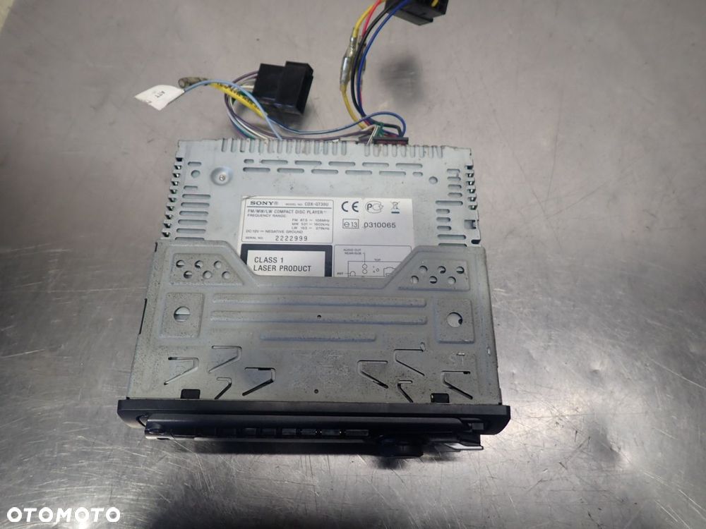 RADIO UNIWERSALNE SKODA FABIA 1.9 TDI SONY CDX-GT39U - 3