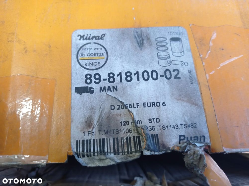 NOWE TŁOK I TULEJA CYLINDRA MAN D2066 EURO 6 - 2