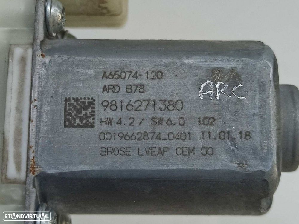 MOTOR ELEVADOR TRASEIRO DIREITO CITROEN C4 PICASSO FEEL - 4