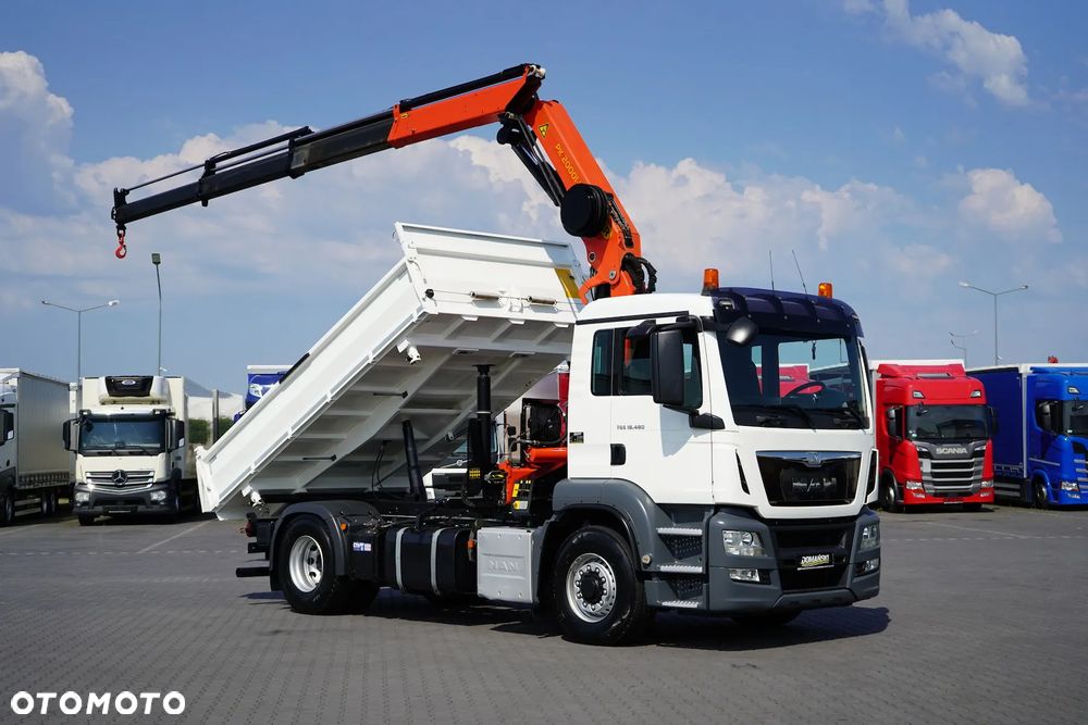 MAN TGS / 18.480 / E 6 / 4 X 4 / WYWROTKA + HDS / PALFINGER PK 20001 / PILOT - 1