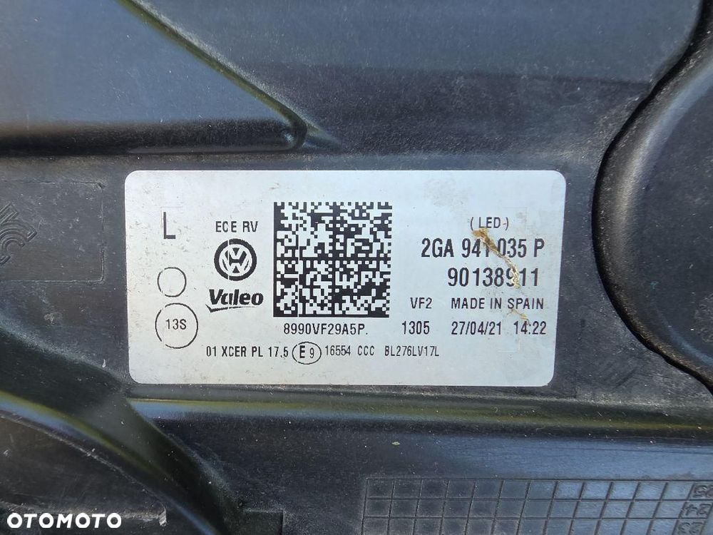 VW T-ROC 2GA Lampa lewa przód Full Led Dynamic 2GA941035P - 11