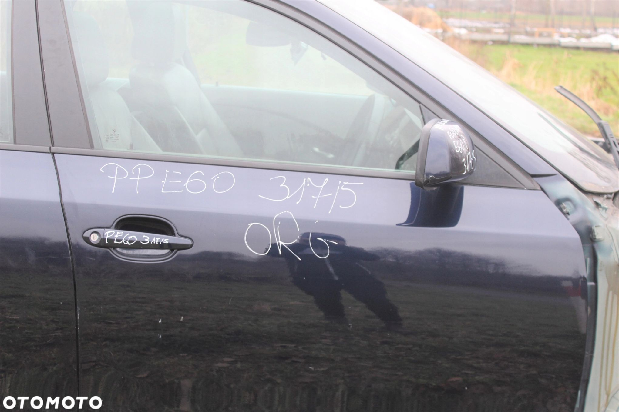 DRZWI PRZÓD PRAWE BMW E60 E61 317 ORIENT BLAU - 2