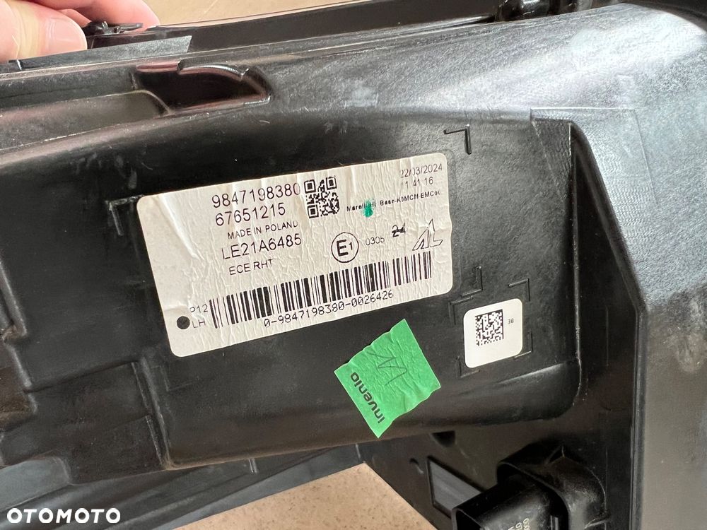 Lampa przednia reflektor lewa EXPERT IV 24- JUMPY IV 24- PROACE II LIFT 24- - 7