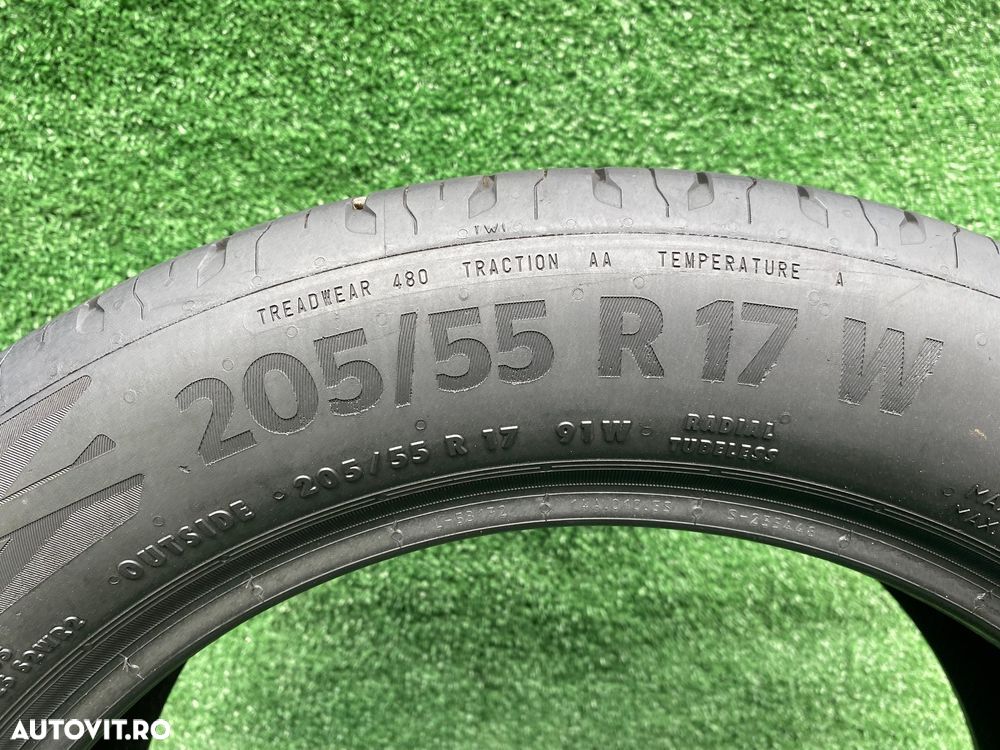 Set 2 anvelope Vara Continental EcoContact 6 205 55 R17 W 91 W Dot 4521 Profil 5 mm - 6
