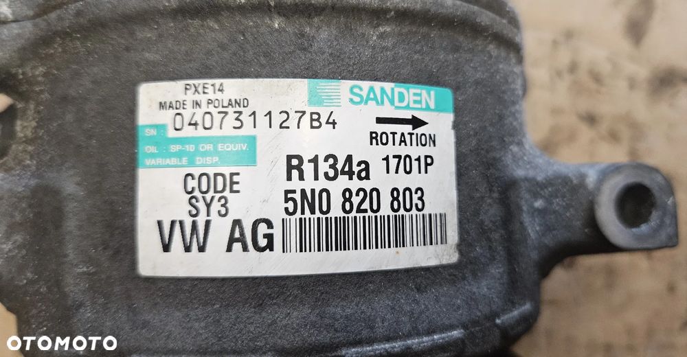 VW Golf Touran Passat B6 Seat Altea 1.9 2.0 TDi kompresor sprężarka klimatyzacji 1K0820859F   5N0820803 C - 7