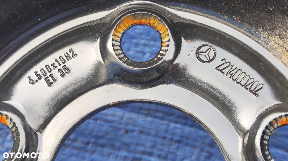 KOŁO DOJAZDOWE ZAPASOWE 19'' T155/70R19 ZESTAW NAPRAWCZY NARZĘDZIA LEWAREK UCHO HOLOWNICZE HAK KLUCZ DO KÓŁ MERCEDES W221 CL W216 - 4