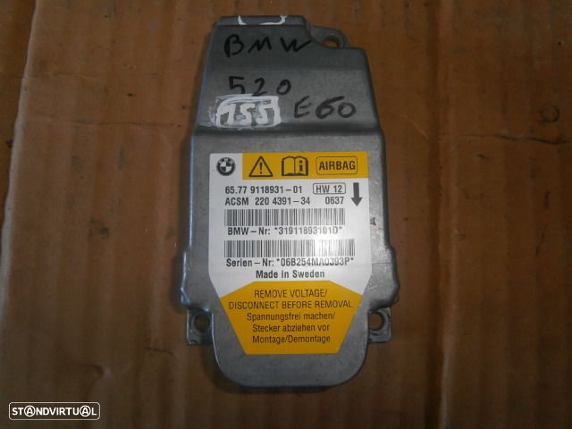 Modulo Airbag 65779118931 BMW E60 520D 2006 - 1