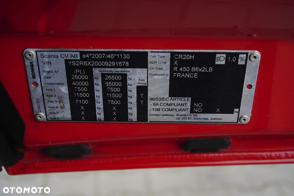 Scania R 450 / ACC / EURO 6 / ZESTAW PRZEJAZDOWY 120 M3 / RETARDER - 10