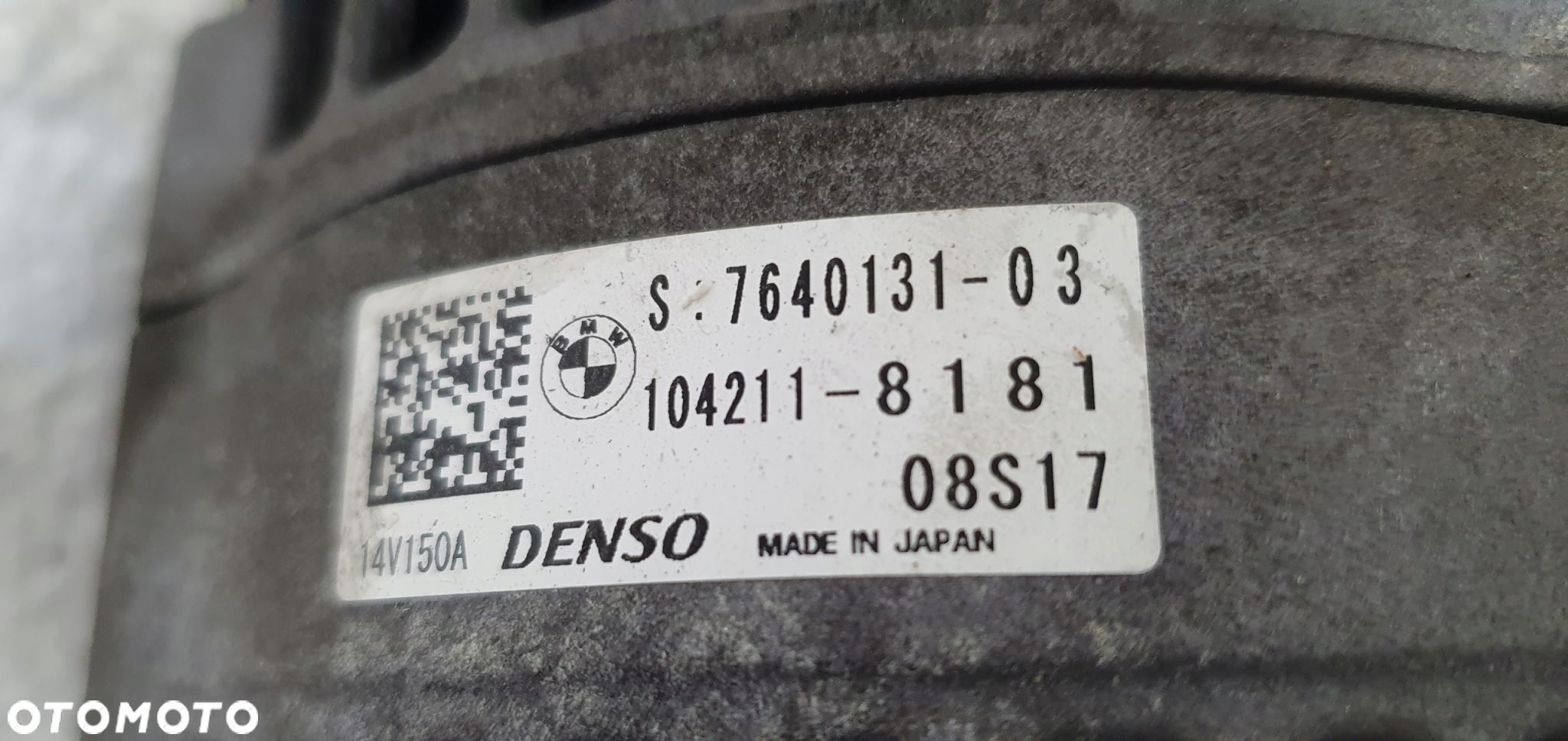 Bmw F20 F30 F10 F36 F45 Alternator 150A B47 Diesel Denso 7640131 Nr 1 - 5