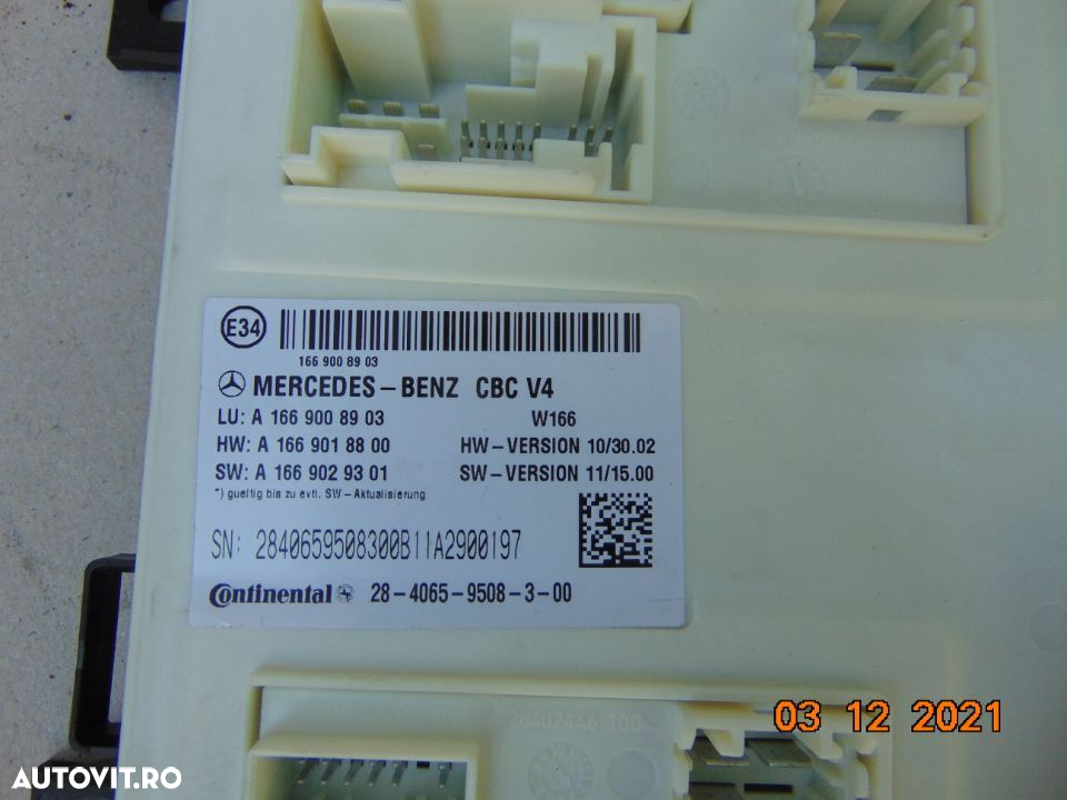 Modul SAM Mercedes ML W166 GLE X166 GL modul central electric ML w166 - 2