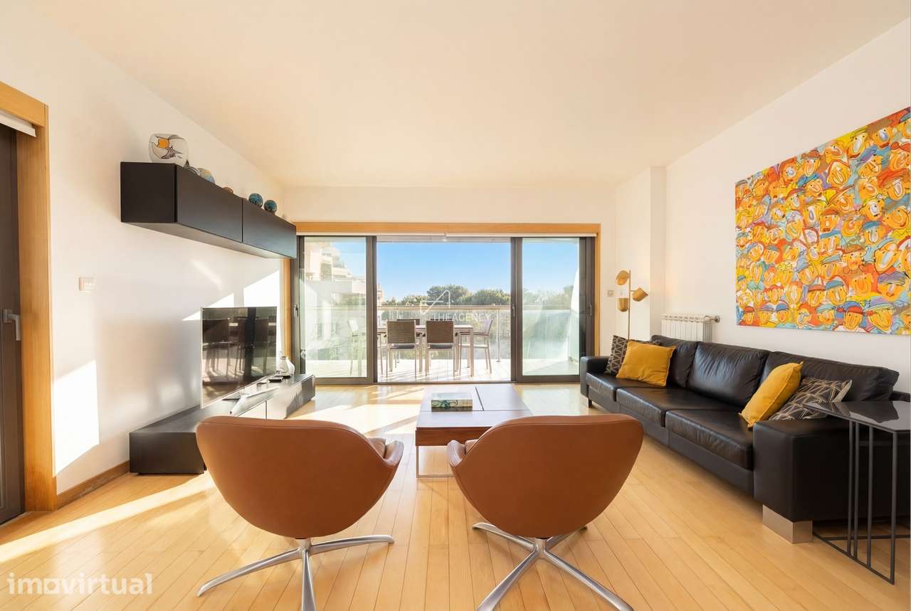 Apartamento T2 Mobiliado em Condominio de Luxo com Vista Mar - Cascais - Grande imagem: 4/31