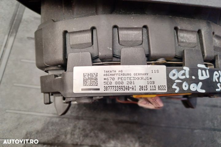 Airbag volan / sofer 5E0880201 PIESA NOUA 5E0880201 Skoda Octavia 3 [ - 5
