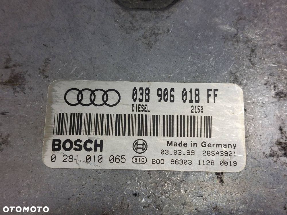 ZESTAW STARTOWY AUDI A4 B5 FL 1.9 TDI 038906018FF 8D0919861F - 2