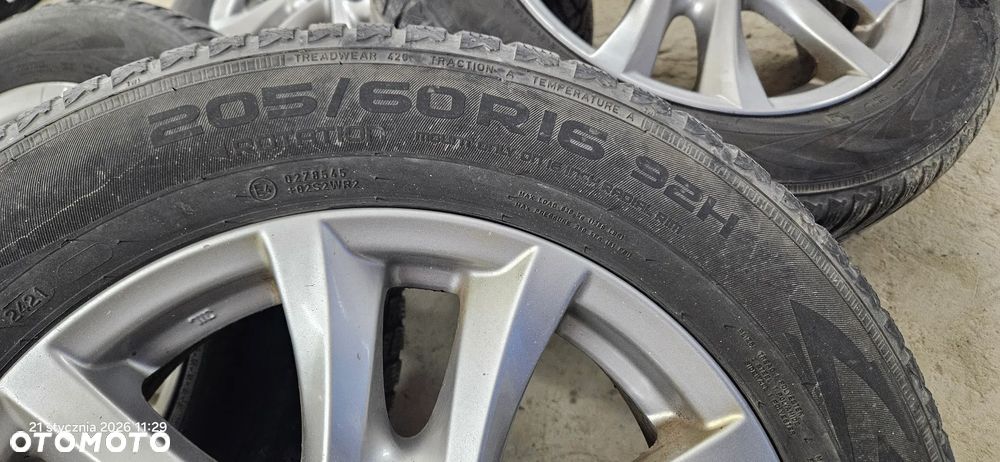 Koła alufelgi 16'' opony zimowe Mazda 3 III BM 6 GJ 2017r Nokian 205/60R16 92H 5x114,3 - 5