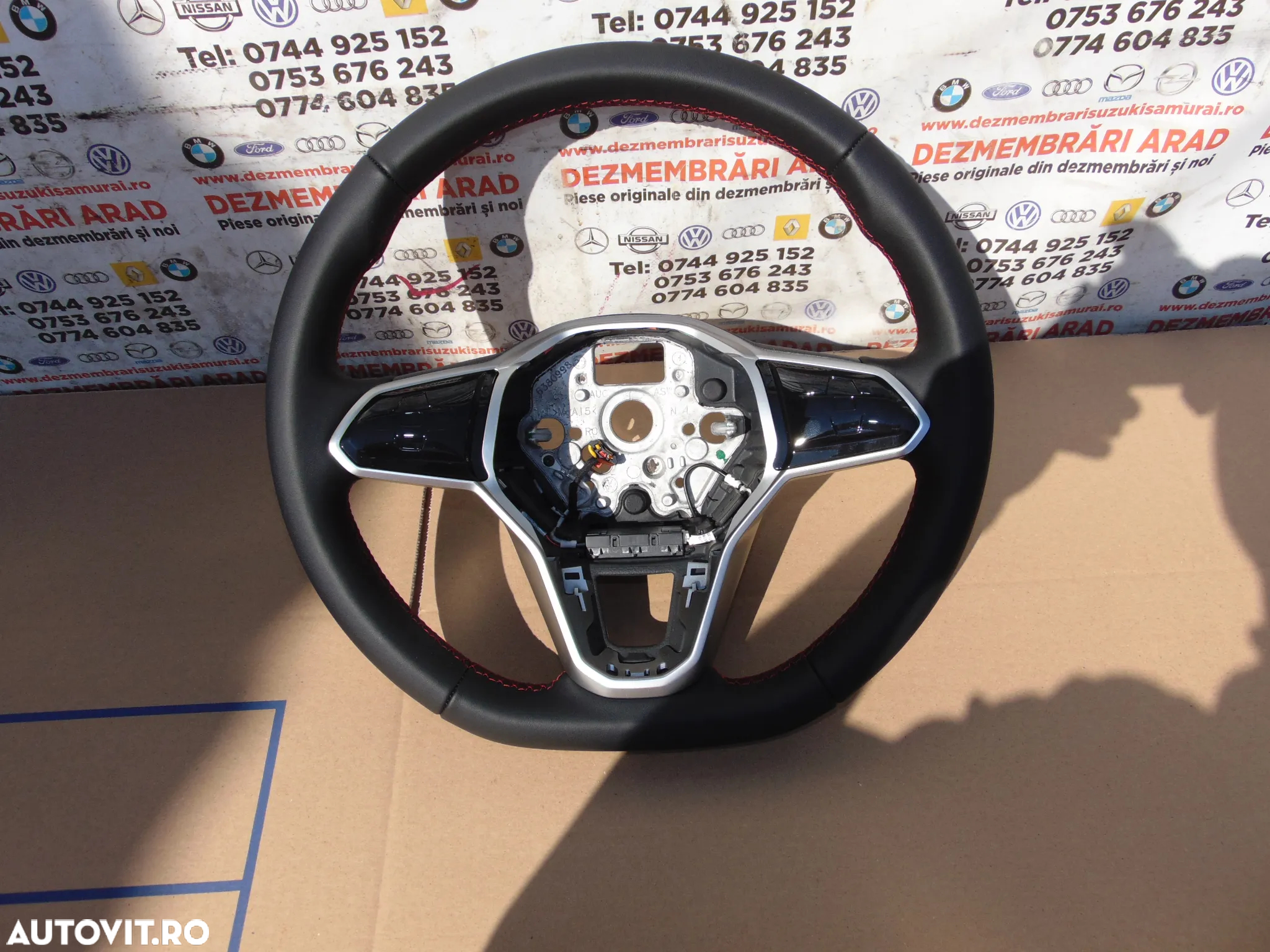 Volan piele cu comenzi VW Golf 8 Polo T Cross ID4 ID3 comenzi cu touch modul volan Passat 3g5 b8 T6 cod 6380998 - 4