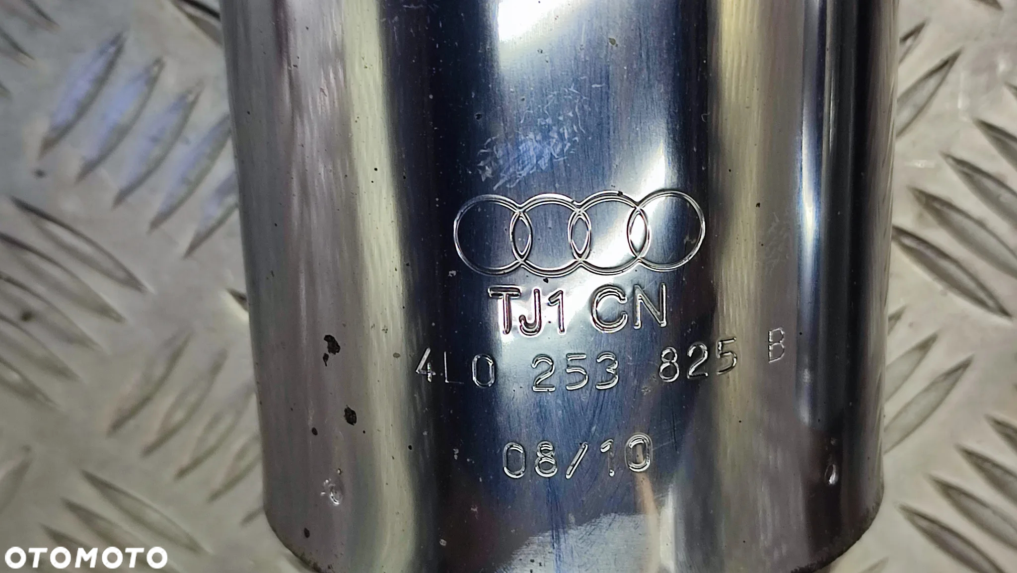AUDI Q7 4L 05-15R KONCOWKI TLUMIKA WYDECH WYDECHU CHROM KOMPLET PRAWA LEWA 4L0253825B 4L0253825 B - 5