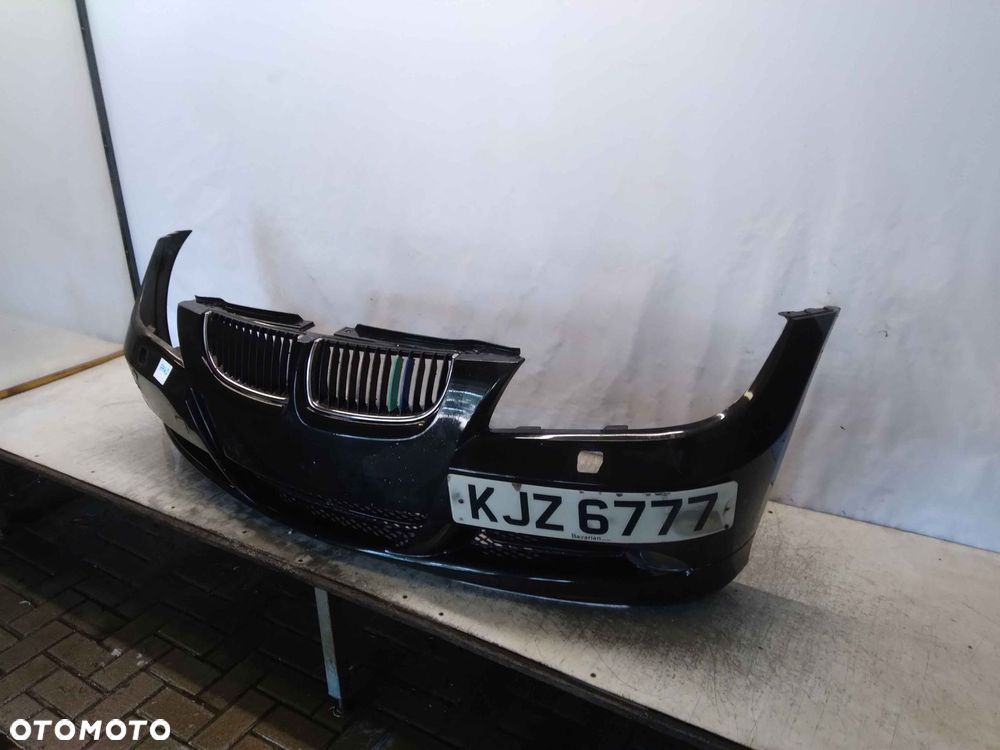 $ ZDERZAK PRZÓD PRZEDNI DO BMW SERII 3 SERIA 3 E90 XENON SPRYSKI SCHWARZ II CZARNY HALOGENY - 4