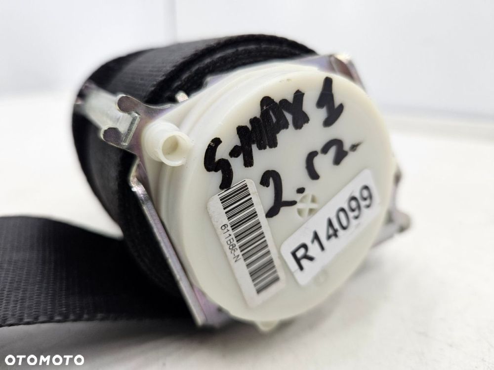 Pas bezpieczeństwa Ford S-Max I MK1 06-14r. ŚRODKOWY tylny napinacz drugi rząd - 7