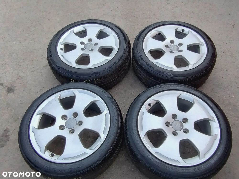 5x112 Felgi Aluminiowe Alufelgi 17 Koła Letnie Lato AUDI 8P0 8P 8V Seat Leon II 2 TOLEDO III 3 ALTEA ALHAMBRA SKODA OCTAVIA II 2 III 3 VW GOLF 5 6 TOURAN CADDY JETTA SHARAN Legnica ALU-RAD 205/50 5,5mm - 1