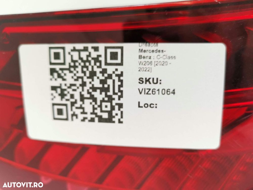 Stop Stanga Dreapta Mercedes-Benz  C-Class W206 2020 2021 2022 Origina - 8
