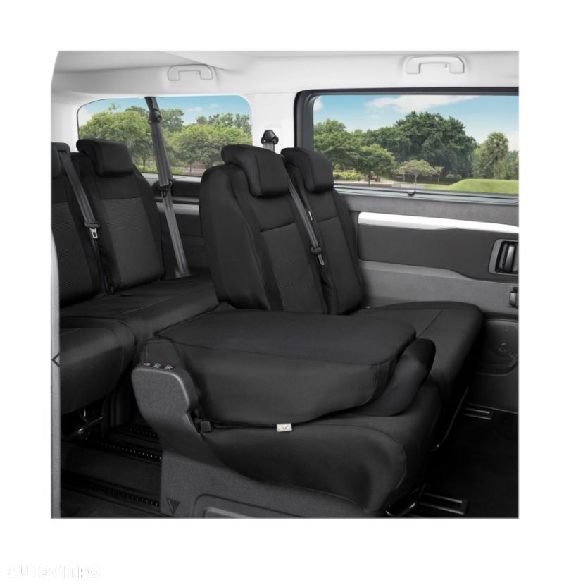 Set huse scaune auto Kegel Tailor Made pentru Peugeot Expert III , Traveller, Citroen Jumpy, SpaceTourer,  Toyota ProAce II, ProAce Verso II 2016-, Opel Vivaro C, Zafira Life 2019-,   DV3, 3 locuri  2+1 pe - 1