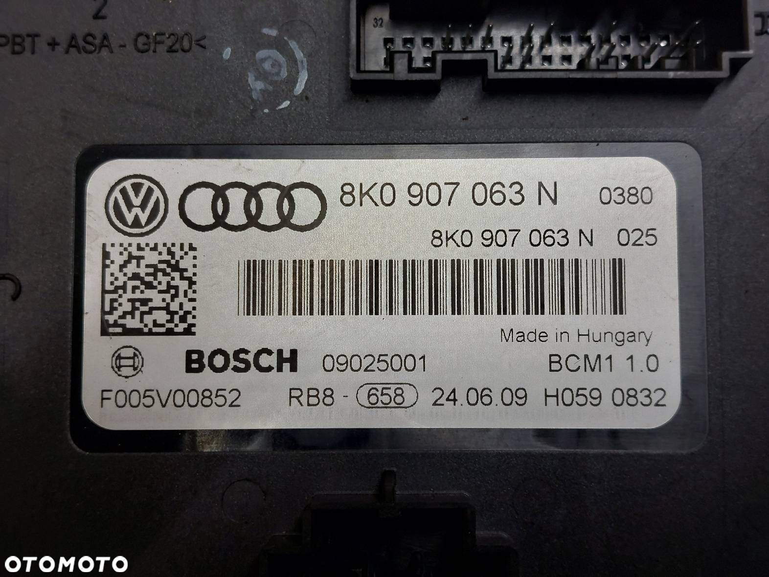 ZESTAW STARTOWY AUDI A5 8T 2.0 TFSI 8K2907115P 8K2907115D 8K0909131C - 7