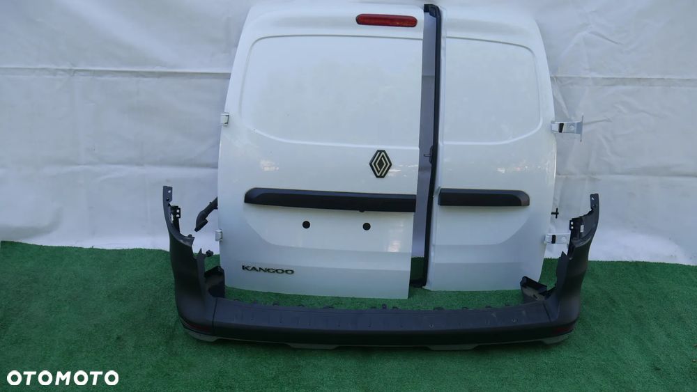 DRZWI TYŁ KOMPLETNE BIAŁE Z ZAWIASAMI ZDERZAK TYŁ PDC BELKA MERCEDES CITAN W420 RENAULT KANGOO IV NISSAN TOWNSTAR - 1