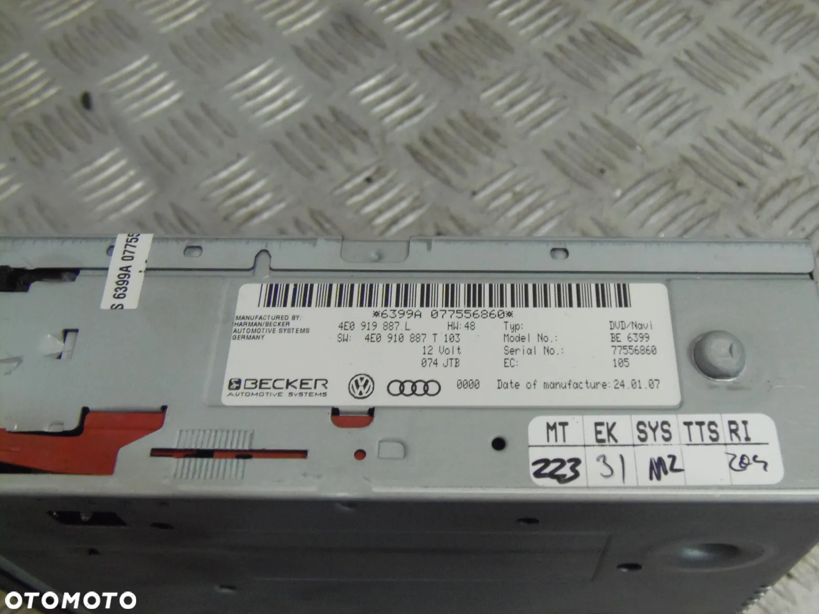 AUDI Q7 4L TUNER CZYTNIK NAWIGACJI 4E0919887L - 4