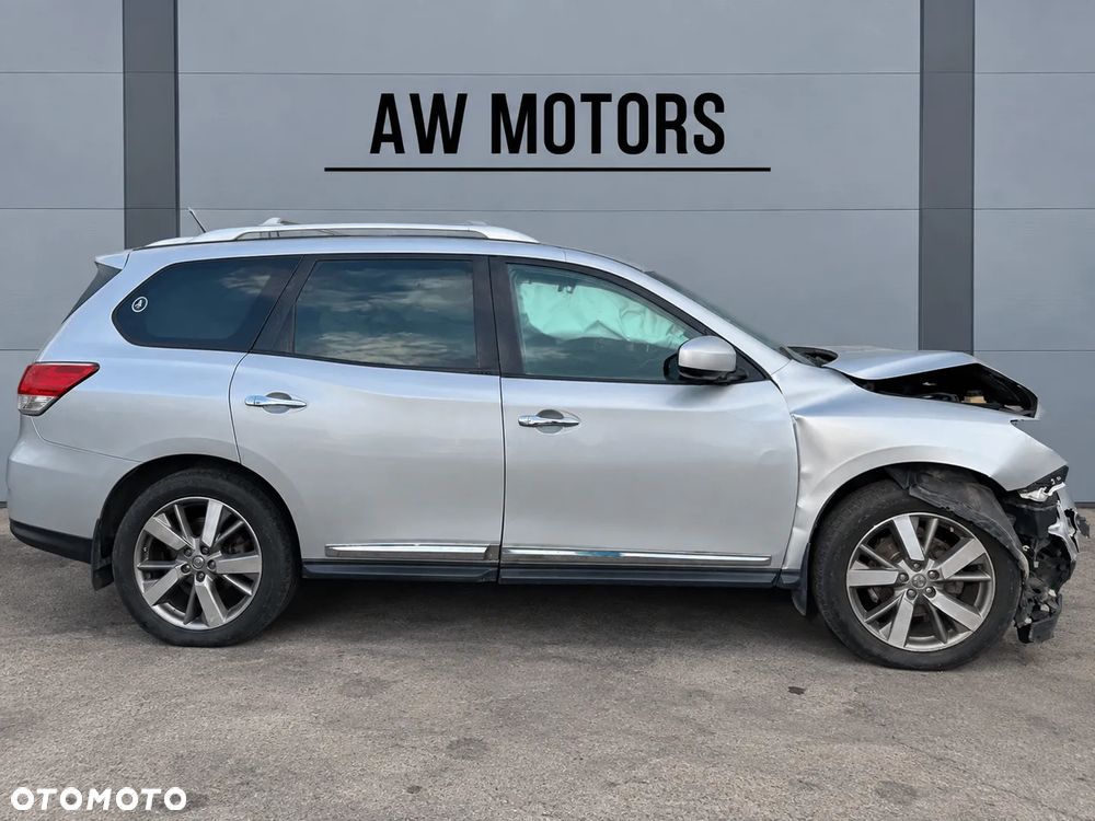NISSAN PATHFINDER 2014 *SAMOCHÓD NA CZĘŚCI* 6899  MASKA, LAMPA, DRZWI, LUSTERKO, ZDERZAK, GRILL, BŁOTNIK, KLAPA, BELKA, DESKA, FOTELE, KANAPA, ĆWIARTKA KIEROWNICA, TARCZE, ZACISKI, ZAWIESZENIE, KOMPLETNY PRZÓD, KOMPLETNY TYŁ, LICZNIK, ZEGARY, PRAWE LEWE PRZÓD TYŁ - 2
