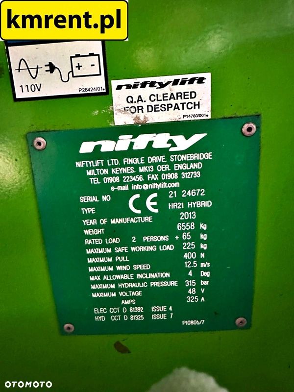 Nifty LIFT HR21 HYBRID PODNOŚNIK KOSZOWY 2013R. - 7