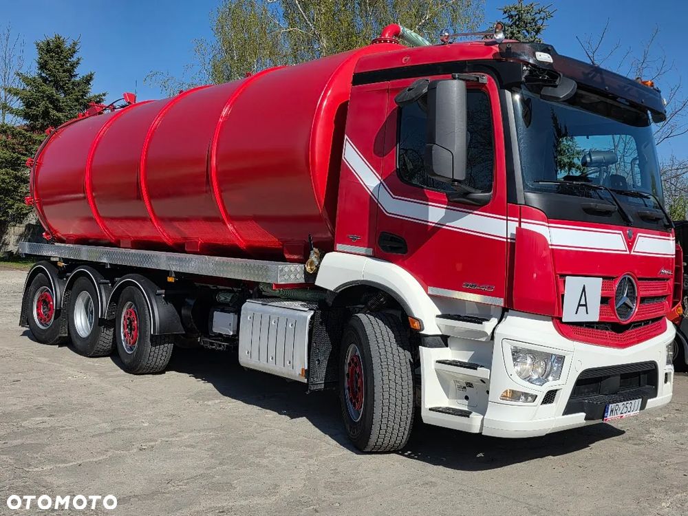 Mercedes-Benz ANTOS 3540 8x2 TYLKO 227 861 km ASENIZACYJNY SZAMBIARKA NOWA BECZKA 26m³ 1,2 i 4 OŚ SKRĘTNA POMPA JUROP RV-520 SPECJALNY - 25