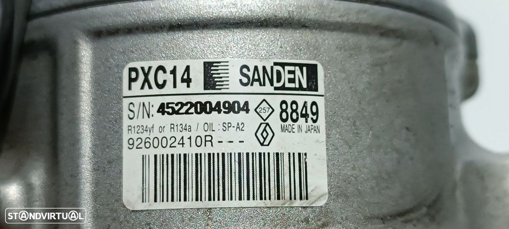 COMPRESSOR DE AR CONDICIONADO RENAULT MEGANE IV BERLINA 5P LIMITED + - 6